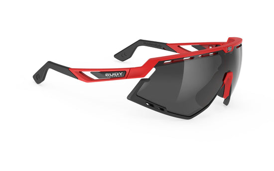 Rudy Project Defender Fire Red Matte - Rp Optics Smoke Black Sunglasses