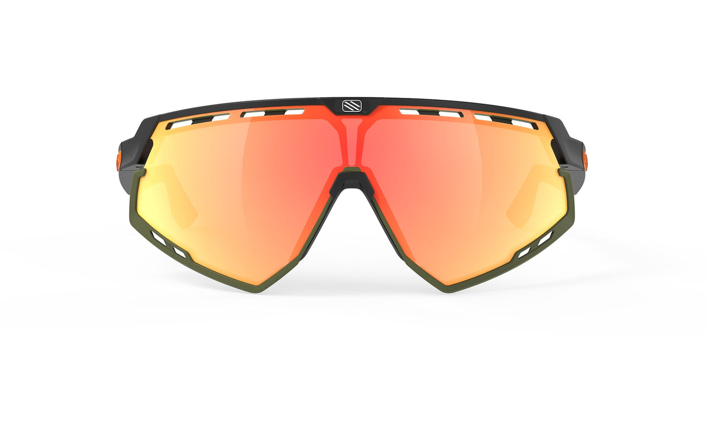 Rudy Project Defender Stripes Black Matte/Black - Multilaser Orange Sunglasses