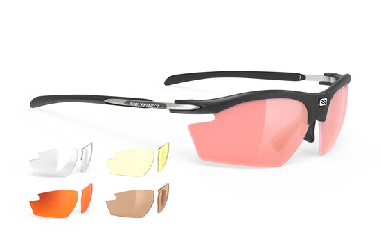 Rudy Project Rydon Matte Black - Rp Optics Racing Red+ Laser Copper+ Action Brown+ Yellow+ Transparent Sunglasses