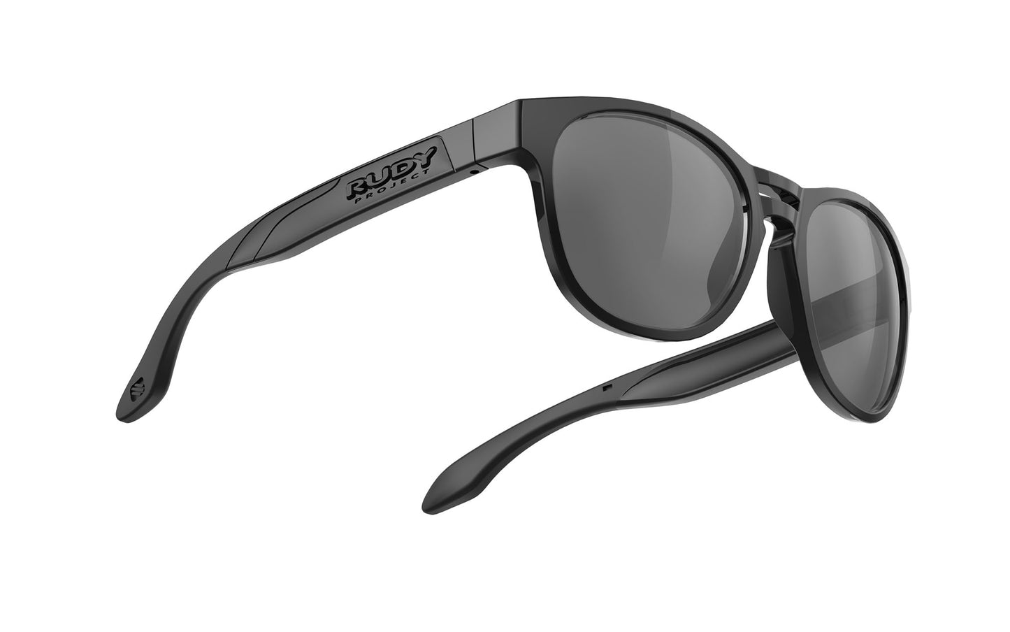 Rudy Project Spinair 56 Black Gloss - Rp Optics Smoke Black Sunglasses