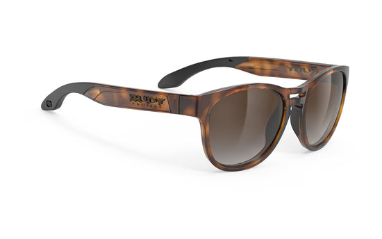 Load image into Gallery viewer, Rudy Project Spinair 56 Demi Turtle Gloss - Rp Optics Multilaser Brown Sunglasses
