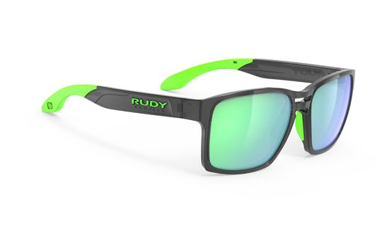 Load image into Gallery viewer, Rudy Project Spinair 57 Crystal Graphite - Polar 3Fx Hdr Multilaser Green Sunglasses

