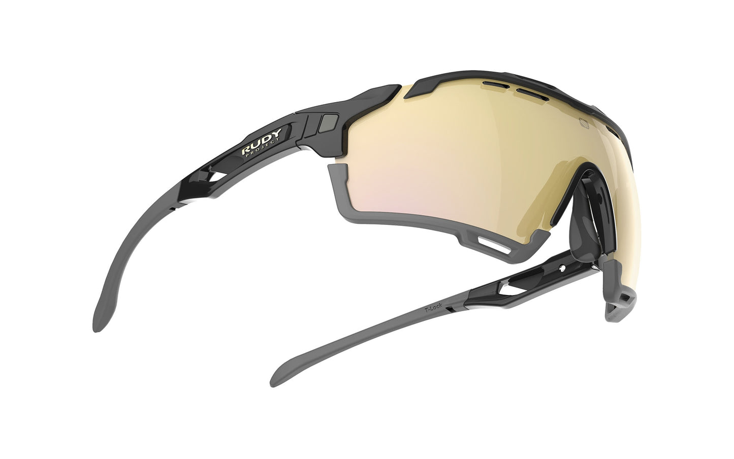 Load image into Gallery viewer, Rudy Project Cutline Black Gloss - Rp Optics Multilaser Gold Sunglasses
