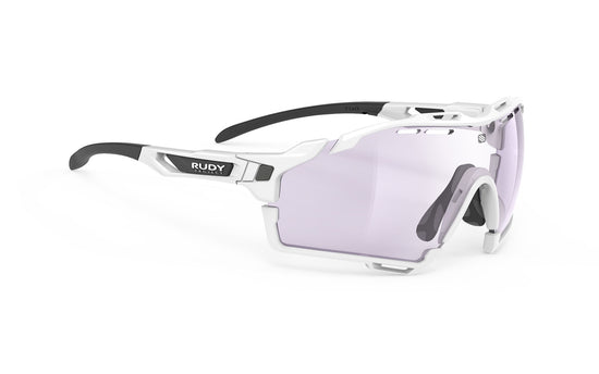 Rudy Project Cutline White Gloss - Impactx Photochromic 2 Laser Purple Sunglasses