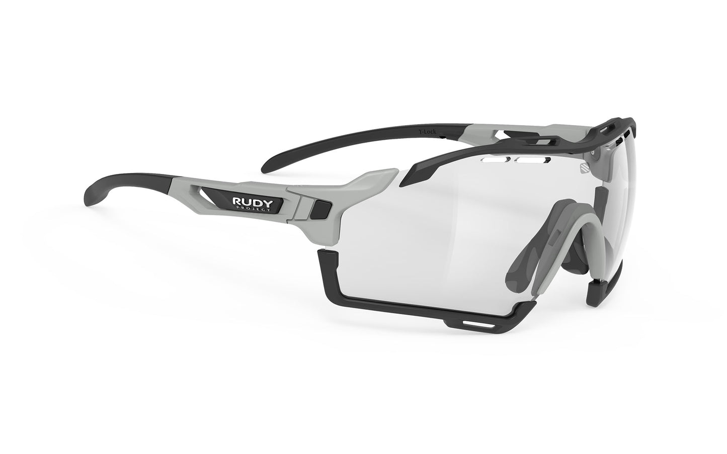Rudy Project Cutline Light Grey Matte Impactx Photochromic 2 Laser Black Sunglasses