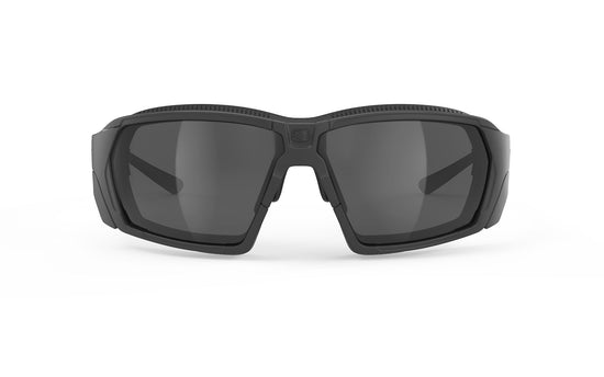 Load image into Gallery viewer, Rudy Project Agent Q Stealth Black Matte Gloss/Grey Rp Optics Smoke Black Sunglasses
