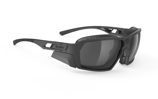 Rudy Project Agent Q Stealth Black Matte Gloss/Grey Rp Optics Smoke Black Sunglasses