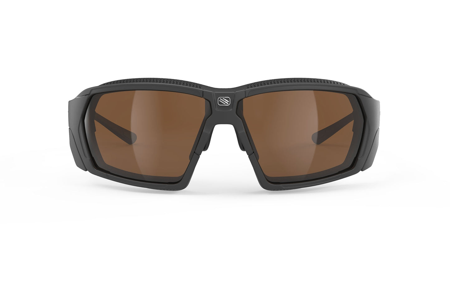 Rudy Project Agent Q Black Matte Rp Optics Hi Altitude+ Elastic Strap And Shield Interface+ Multilaser Gold+ Trasparent Lenses Sunglasses