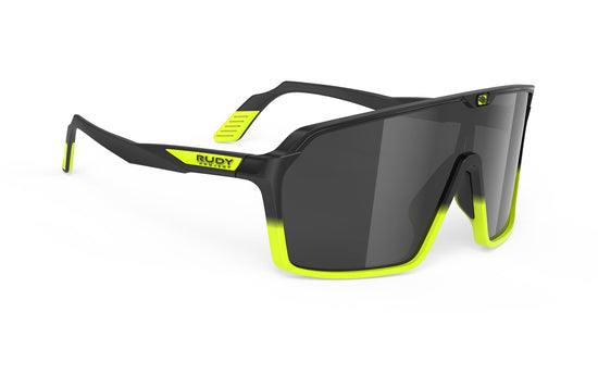 Rudy Project Spinshield Black Fade Yellow Fluo Matte - Rp Optics Smoke Black Sunglasses