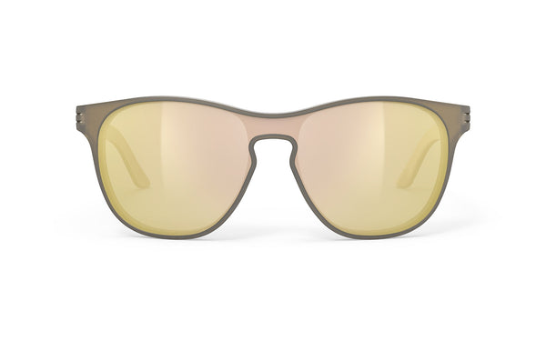 Rudy Project Soundshield Ice Gold Matte - Rp Optics Multilaser Gold