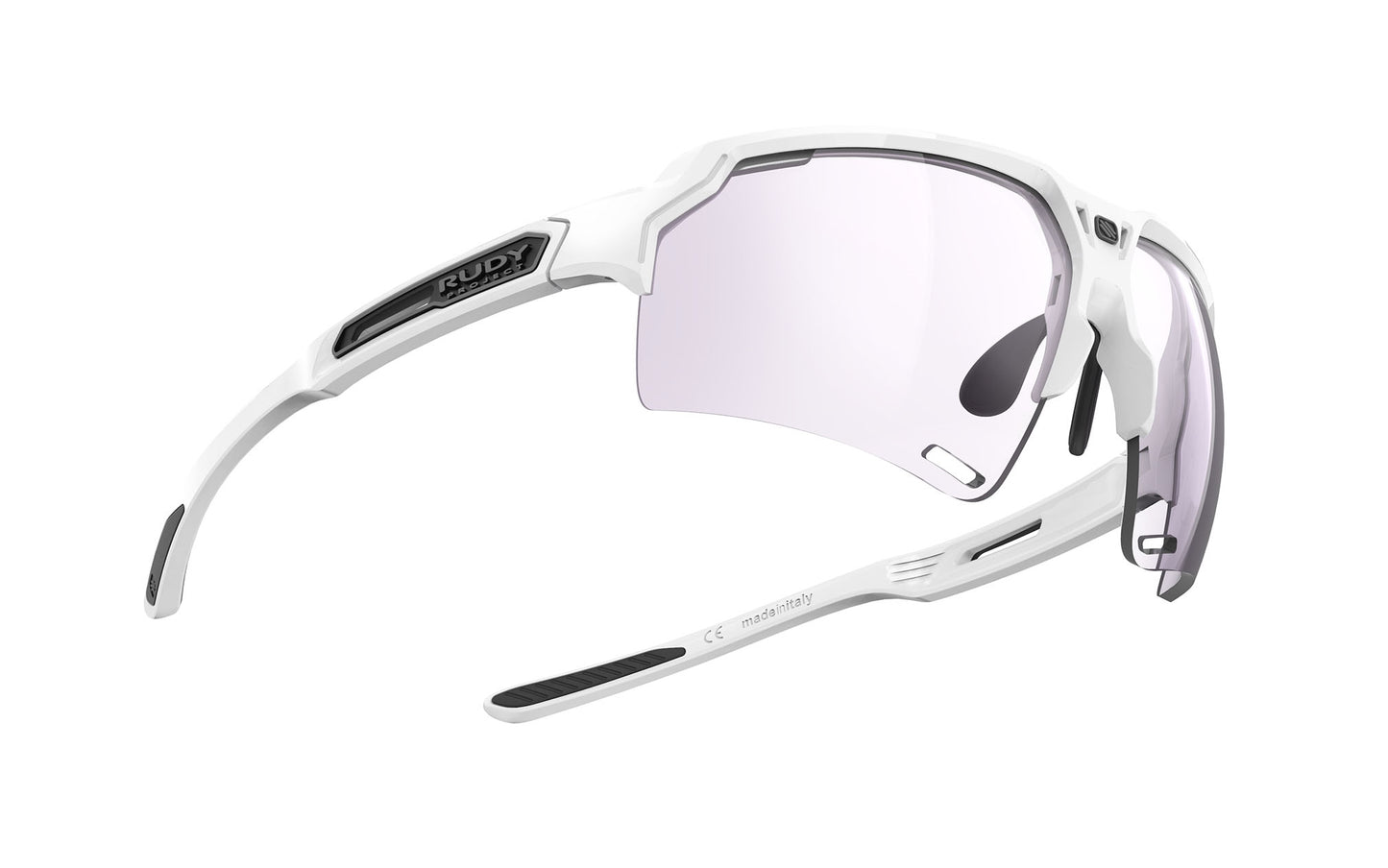 Rudy Project Deltabeat White Gloss Impactx Photochromic 2 Laser Purple Sunglasses