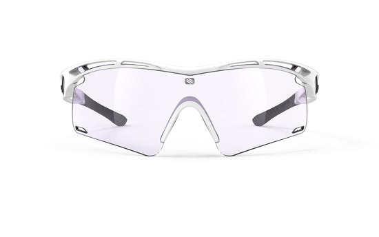 Rudy Project Tralyx+ Golf White Gloss Impactx Photochromic 2 Laser Purple Sunglasses