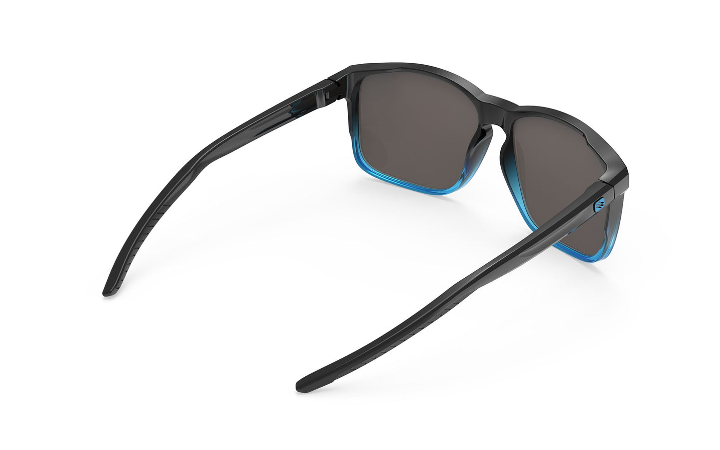 Load image into Gallery viewer, Rudy Project Overlap Black Fade Crystal Azur Gloss Rp Optics Ml Ice Sunglasses
