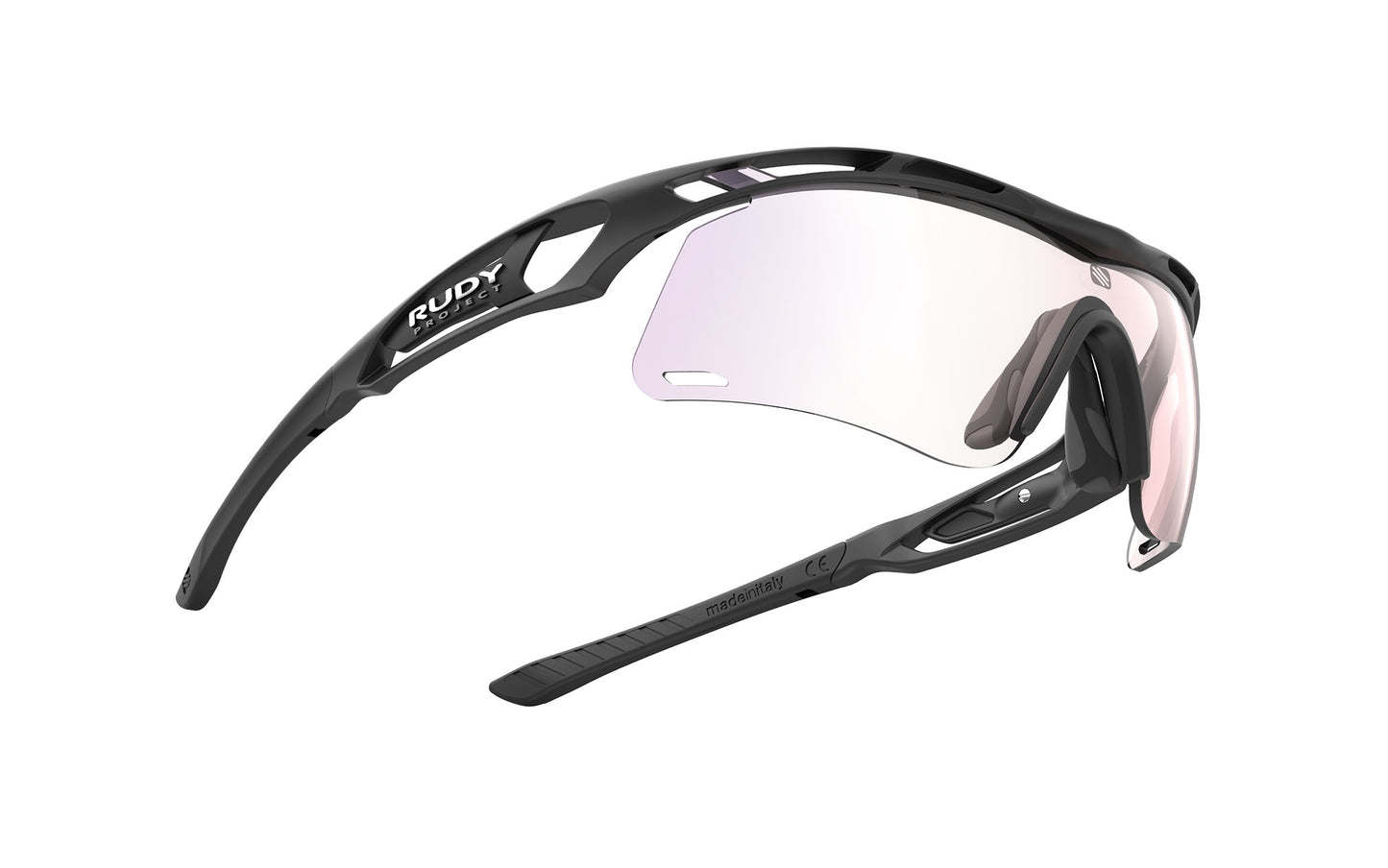Rudy Project Tralyx+ Slim Black Matte Impactx Photochromic 2 Laser Red Sunglasses